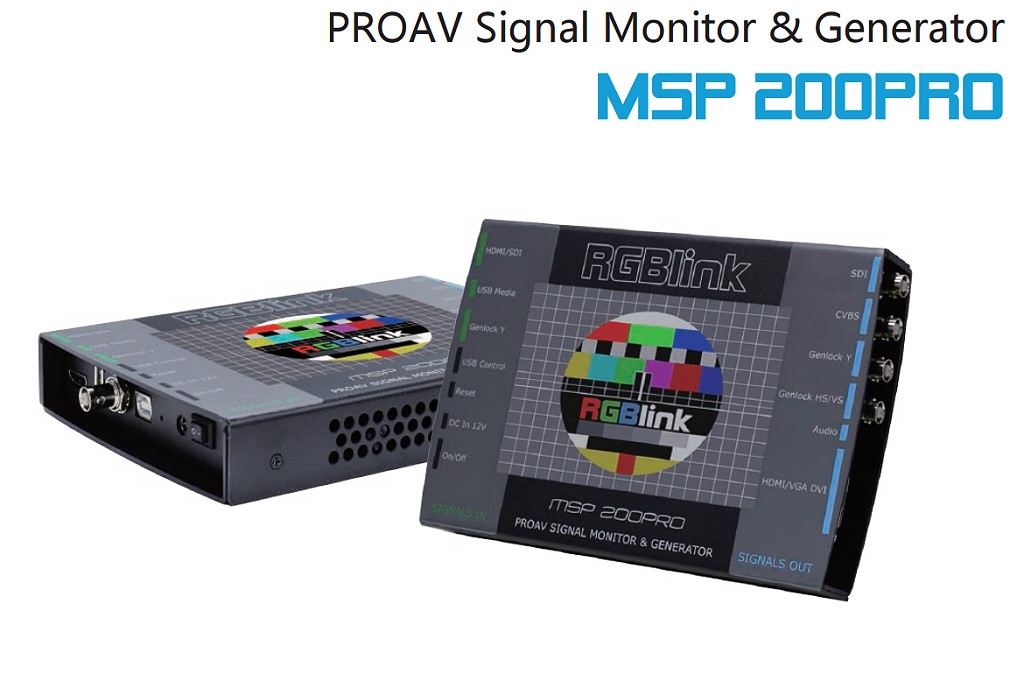 RGBLink MSP 200PRO Pattern Generator SDI HDMI and