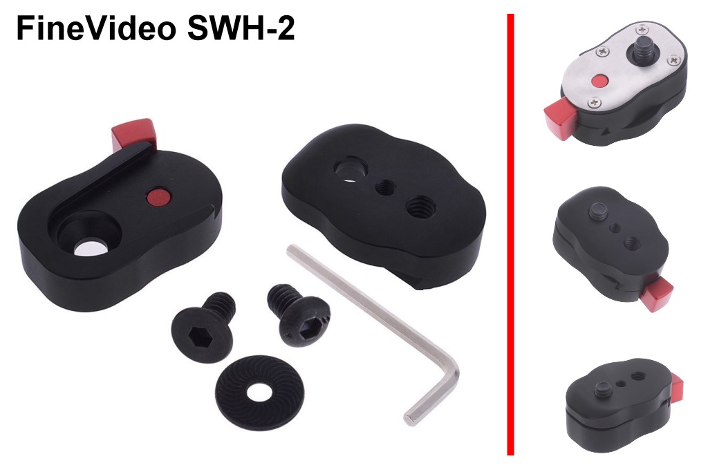 Artikelfoto FineVideo mini Schnellwechsel Halterung SWH-2 für Monitore und Kopflicht