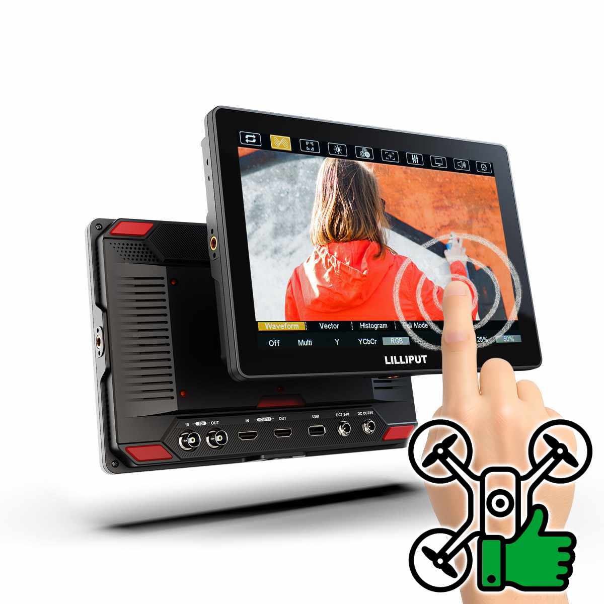 Lilliput HT10S 10 Zoll 4K High Brightness Touch Monitor