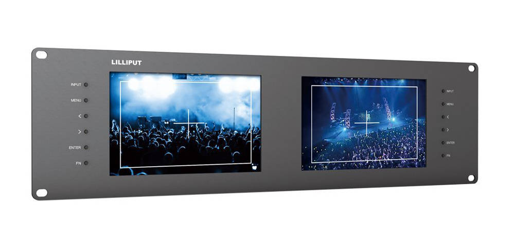 image Lilliput RM 7028S Doppel 7 Zoll Rackmount Monitorbrücke