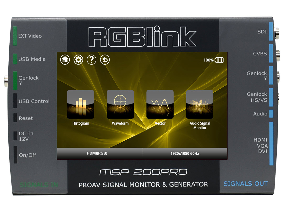 Bild RGBLink MSP200Pro Signalgenerator und Monitor