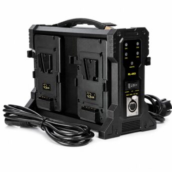 Rolux RL-4KS Four-Bay Charger for V-Mount Batteries