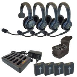 EARTEC Wireless Intercom UltraLITE HD Mix für 4 Personen HeadSets UL413-HD(alt)