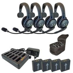 EARTEC Wireless Intercom UltraLITE HD Single für 4 Personen UL4S-HD(alt)