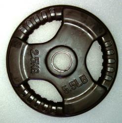 Krangewicht 2 5 Kg 30mm Bohrung Vollflächig gummiert