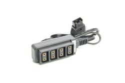 Powertap D TAP Splitter Verteiler 1 x Stecker auf 4 x Kupplung