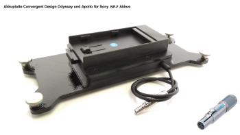 FineVideo Sony NP-F Akkuplatte passend zu Convergent Odyssey Apollo CD-OD-SL