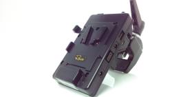 FineVideo VMount Akkuplatte VFU 5V 7.2V 12V mit großer Universalklemme