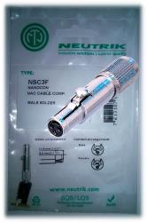 Stecker Neutrik NSC3F NanoCon zum löten