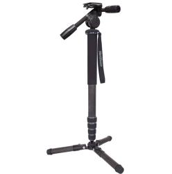VariZoom CHICKENFOOT101 Einbeinstativ mit 3-Wege Fotokopf Karbon