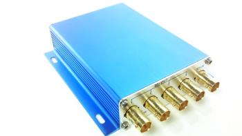 4-fach 3G-SDI Verteiler Verstärker mit Signalaufbereitung blue edition