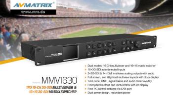 AVMATRIX Multiviewer und Matrix Umschalter MMV1630