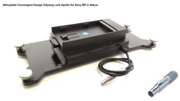 FineVideo Sony BP-U Akkuplatte passend zu Convergent Odyssey Apollo CD-OD-SU