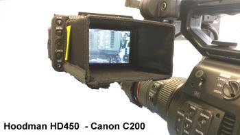 Hoodman HD-450 VIDEO Blendschutz für 4 Zoll Monitore und Sucher