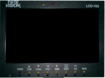 ToteVision LCD-703 HD HDMI Video Kontrollmonitor