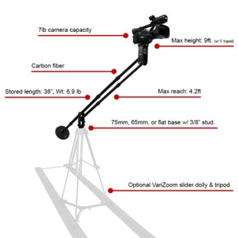 VariZoom SOLO JIB CF - leichter Kamerakran aus Kohlefaser - Bild 7