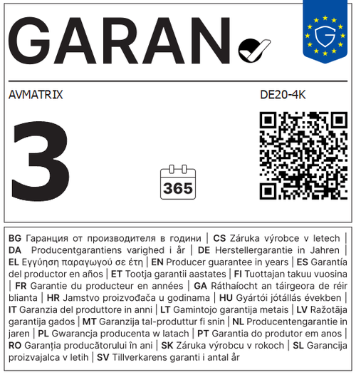 Full GARAN label