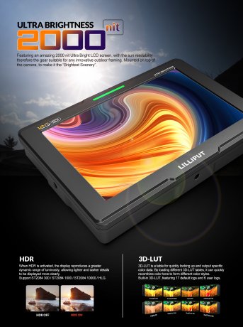 LILLIPUT Q7-12G – 7" On-Camera Monitor mit 12G-SDI – 12 G SDI ON CAMERA MONITOR 1