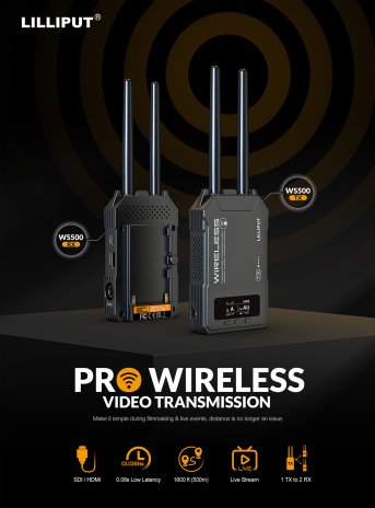 Lilliput WS500 Drahtloses HDMI SDI Übertragungssystem - Produktbild 1