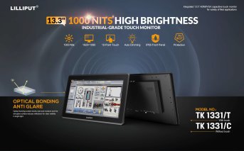 Lilliput TK1331T – 13,3" Industrie-Touchmonitor - Produktbild 1