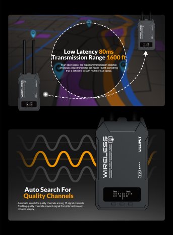Lilliput WS500 Drahtloses HDMI SDI Übertragungssystem - Produktbild 3