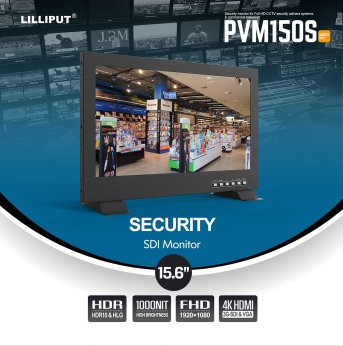 Lilliput PVM150S-FC 15,6 Zoll Monitor 1000 Nit Full HD - Produktbild 1 Lilliput PVM150S-FC 15,6 Zoll Monitor 1000 Nit Full HD - Produktbild 1