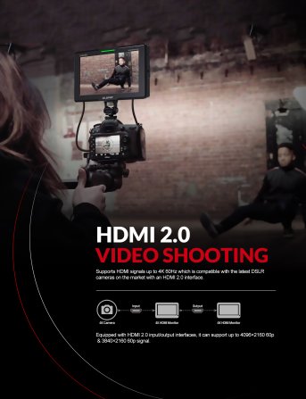 LILLIPUT Q7-12G – 7" On-Camera Monitor mit 12G-SDI – 7 Inch 12 G SDI Top Camera Monitor