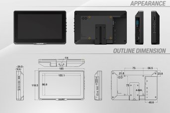 Lilliput 779GL 7-Zoll HDMI Monitor kapazitiv - Produktbild 3