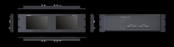 Lilliput RM-7026-12G Doppel 7 Zoll Rackmount High Brightness – Dual 7 Inch 12 G SDI 3 RU Rackmount Monitor