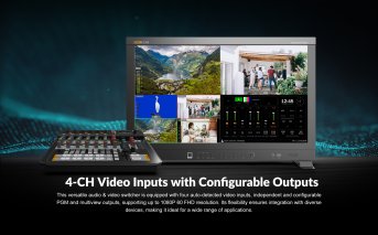 AVMATRIX H4M Tragbarer Audio-Video-Switcher - Produktbild 4 AVMATRIX H4M Tragbarer Audio-Video-Switcher - Produktbild 4