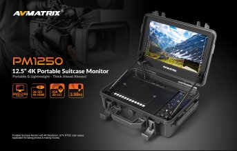 AVMATRIX PM1250 – 12,5 Zoll 4K Broadcast Monitor – Header