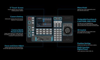 Lilliput K2 PTZ-Controller mit 5-Zoll-Touchscreen – K 2 DM 8