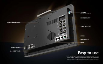 Lilliput Q13-8K 13,3" 12G-SDI 8K Produktionsmonitor – Q 13 . 3 Inch 8 K 12 G SDI Studio Production 7