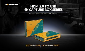 AVMatrix UC1218-4K HDMI-zu-USB-Capture-Box - Produktbild 1
