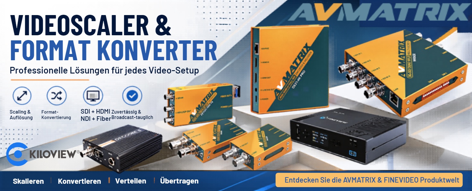 AVMatrix Scaler, Switcher, Tallies und Videomischer